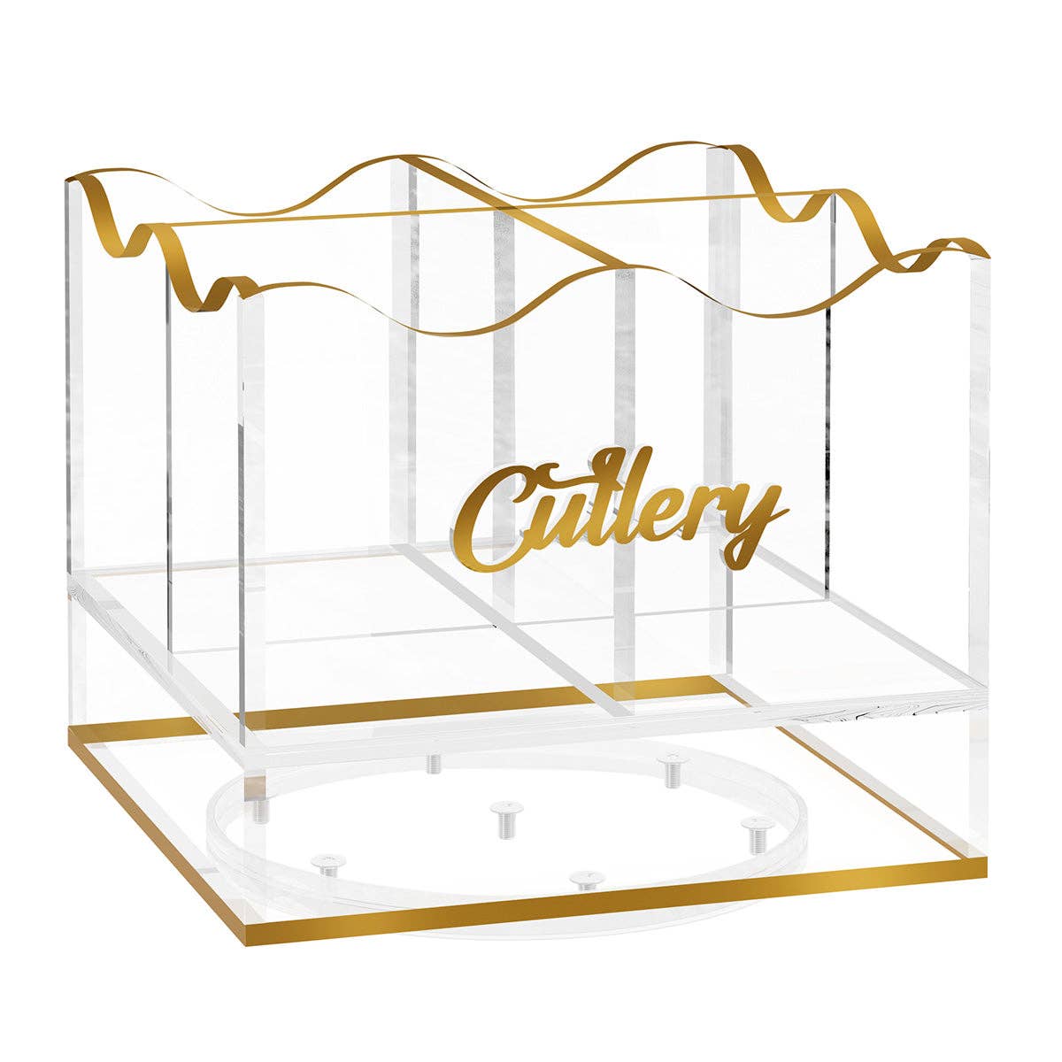 Feldart LLC - Signature Swivel Cutlery Holder: Silver