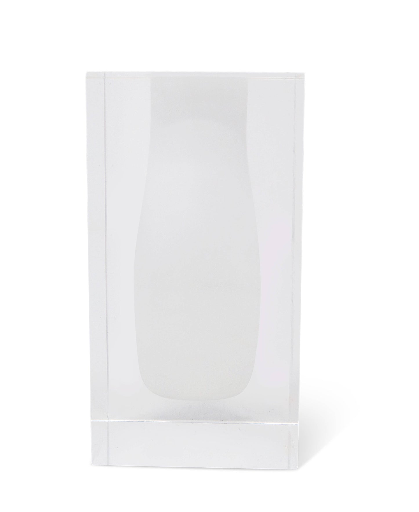 VIVIENCE - Double Wall Crystal Bud Vase Colored Inner