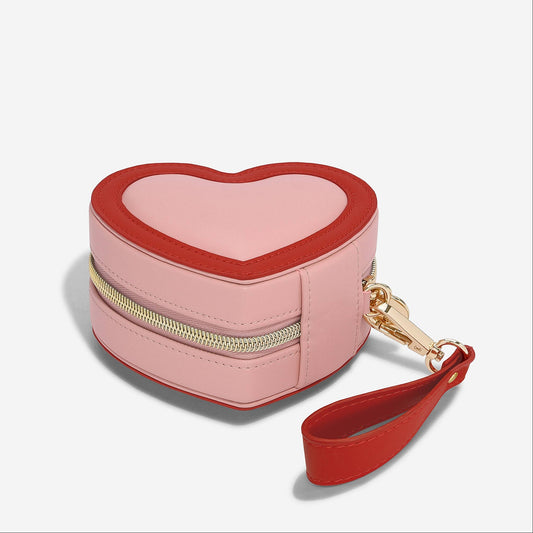 Stackers - Pink Heart Travel Jewellery Box