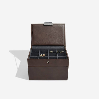 Stackers - Brown Mini Watch & Cufflink Box Set