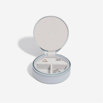 Stackers - Lavender Round Zipped Travel Jewellery Box