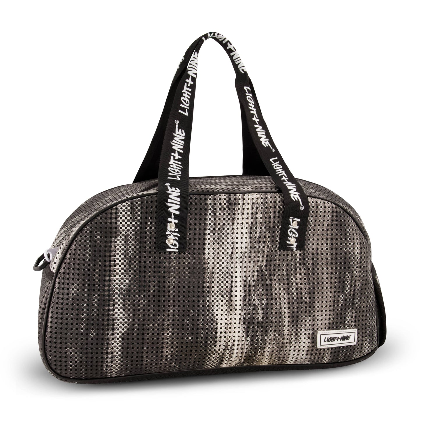 Light + Nine - Duffy Bag with Shoe Compartment Black Tie Dye