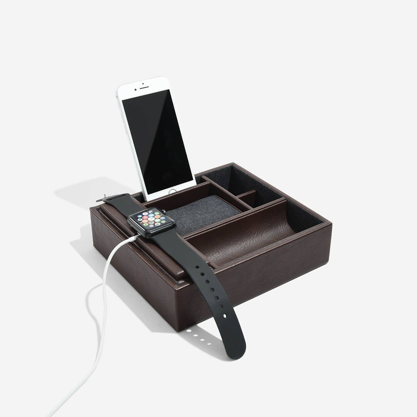 Stackers - Brown Phone Valet