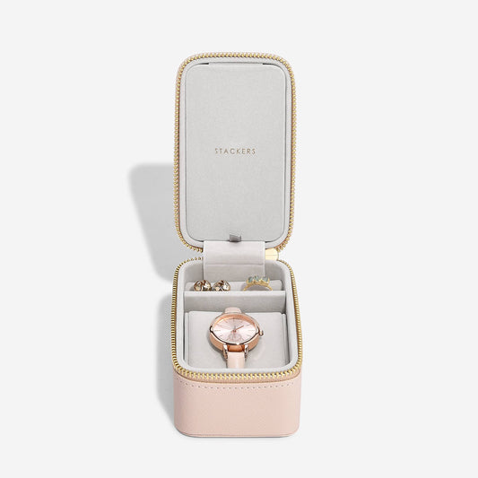 Stackers - Travel Jewellery & Watch Box- Blush Pink