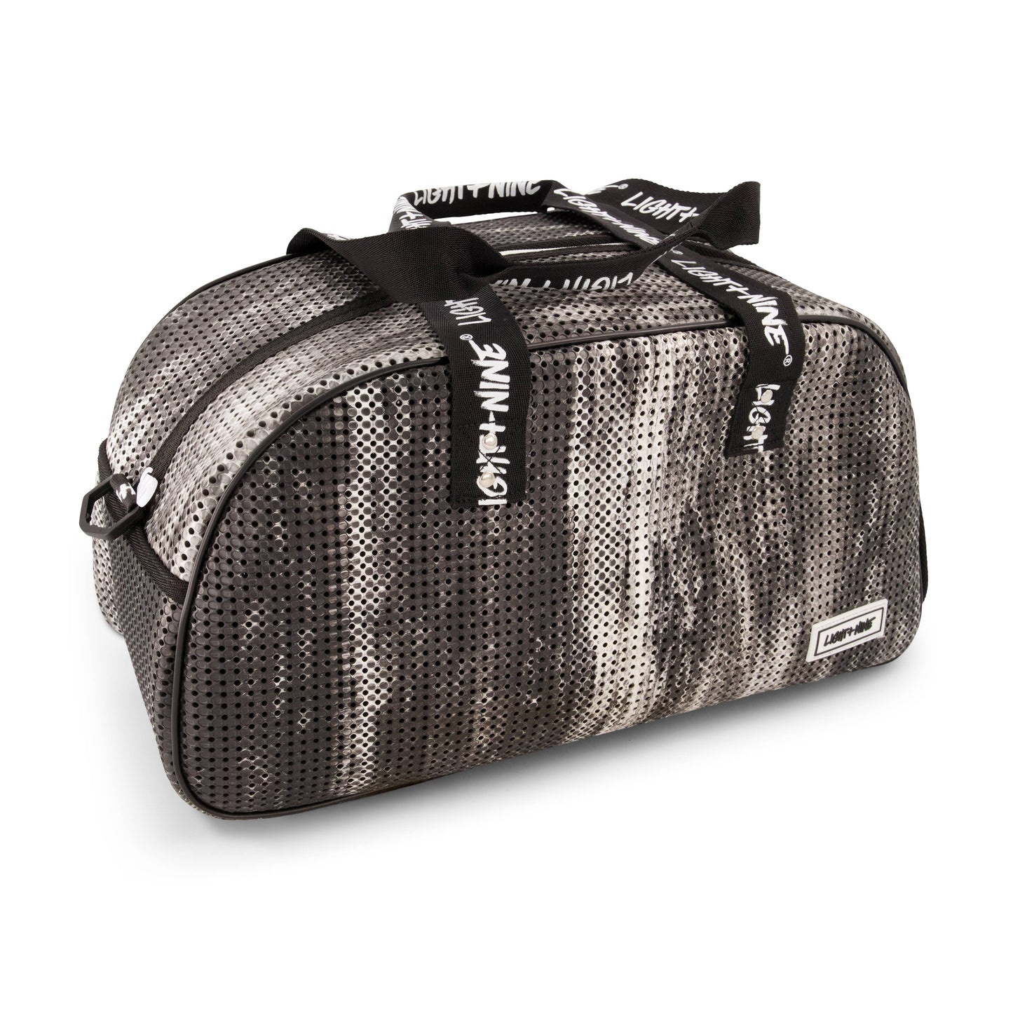 Light + Nine - Duffy Bag with Shoe Compartment Black Tie Dye