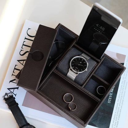 Stackers - Brown Phone Valet