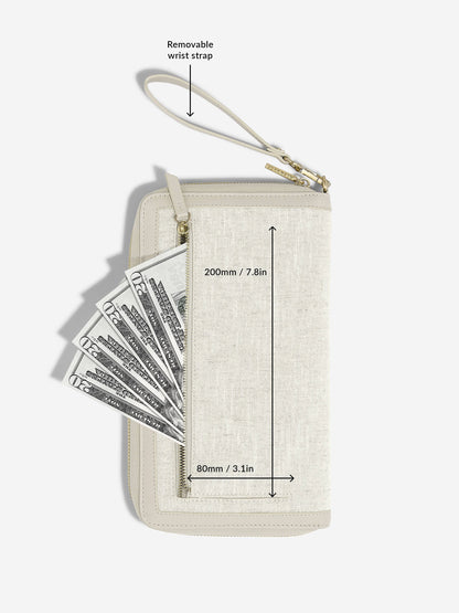 Stackers - Oatmeal & Linen Passport Travel Organiser