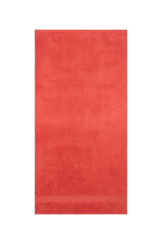 La Hammam - Bath Towel - Luxury Turkish Genuine Cotton - 27" x 54": Coral