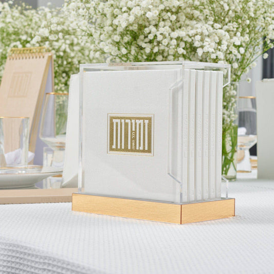 Waterdale Collection - Square Shabbos & Yom Tov Zemiros Bencher Set